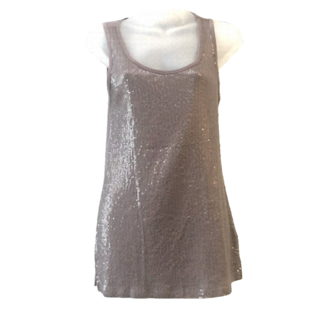 NWT Maurices shimmering  small mauve tank top